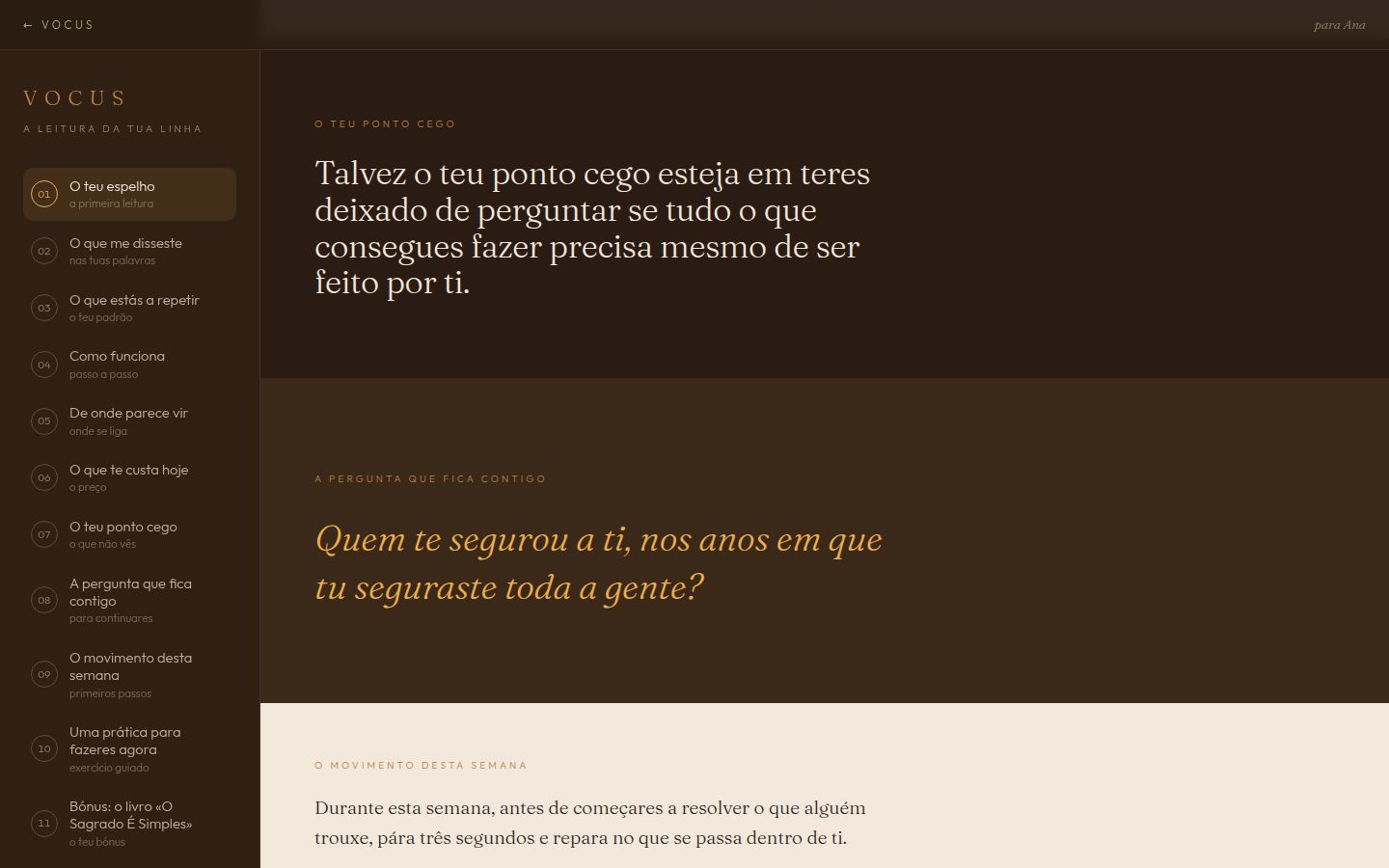 O teu ponto cego e a pergunta que fica contigo